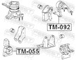 Zaveseni motoru FEBEST TM-055