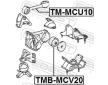 Ulożenie motora FEBEST TMB-MCV20