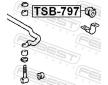 Držák, Příčný stabilizátor FEBEST TSB-797