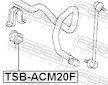 Drzak, Pricny stabilizator FEBEST TSB-ACM20F