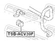 Drzak, Pricny stabilizator FEBEST TSB-ACV30F