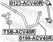 Ulożenie priečneho stabilizátora FEBEST TSB-ACV40R