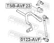 Drzak, Pricny stabilizator FEBEST TSB-AVF23