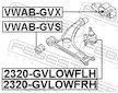 Ulozeni, ridici mechanismus FEBEST VWAB-GVX