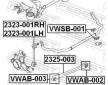 Drzak, Pricny stabilizator FEBEST VWSB-001