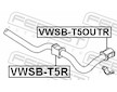 Drzak, Pricny stabilizator FEBEST VWSB-T5OUTR