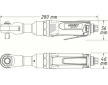 Račňový uťahovák (stlačený vzduch) HAZET 9022SR-1