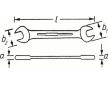 Dvojitý-vidlicový klíč HAZET 450N-18X19