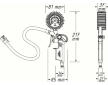 Tester/plnicka stlaceneho vzduchu v pneumatikach HAZET 9041-1