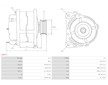 Alternátor Ford Galaxy 2.0i Bosch 0123310027, 95VW10300AA