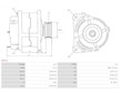 Alternátor Audi 80 2.3 Bosch 0120468122, 0120469690