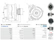 Alternátor AS-PL A01138(SEG)