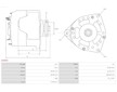 Alternátor Lombardini LDW1303 Iskra AAK3195, 11573830