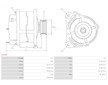 Alternátor John Deere 850D LC Mitsubishi A4TU5486