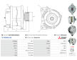 Alternátor AS-PL A5515(MITSUBISHI)