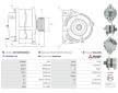 Alternátor AS-PL A5516(MITSUBISHI)