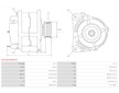 Alternátor Ford Focus 1.6 TDCi Denso 104210-3523, 3M5T10300YB originální díl