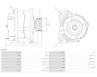 Alternátor Toyota Avensis 1.8 16V, Bosch 0123325002
