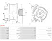 Alternátor AS-PL A9019SR