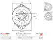 Víko alternátoru přední AS-PL ABR6092S