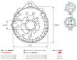Víko alternátoru AS-PL ABR6144S