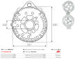 Víko alternátoru AS-PL ABR6215S
