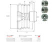 Voľnobeżka alternátora AS-PL AFP3047S