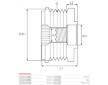 Řemenice alternátoru Mitsubishi A2TX2382A