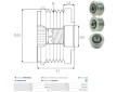 Voľnobeżka alternátora AS-PL AFP5072(INA)