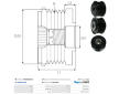 Volnoběžná řemenice alternátoru AS-PL AFP6080 (KOYO)
