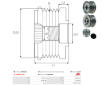 Voľnobeżka alternátora AS-PL AFP6123S