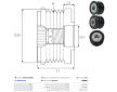 Voľnobeżka alternátora AS-PL AFP6153(LITENS)