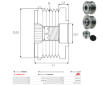 Voľnobeżka alternátora AS-PL AFP9050S