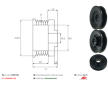 Remenica alternátora AS-PL AP9017SR