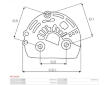 Plastové víko alternátoru AS-PL APC1014S
