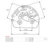 Plastové víko alternátoru AS-PL APC3033