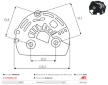 Ochranná krytka alternátora AS-PL APC3079S