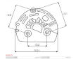 Plastové víko alternátoru AS-PL APC6017S