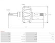 Rotor alternátora AS-PL AR0016