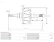 Rotor alternátora AS-PL AR0019(BOSCH)