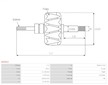 Rotor alternátoru - Bosch 1124035528  RC 233924