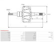 Rotor alternátoru AS-PL AR0080 (Bosch)