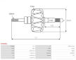 Rotor alternátoru - Bosch F000BL1974