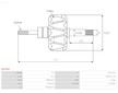 Rotor, generátor AS-PL AR5008