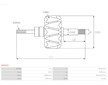 Rotor alternátoru - Mitsubishi A3TA7991