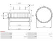 Cívka rotoru alternátoru AS-PL AR5050S