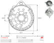 Ochranná krytka alternátora AS-PL ARC1053S