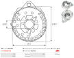 Ochranná krytka alternátora AS-PL ARC3184S