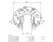Usmerňovač alternátora AS-PL ARC5139