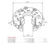 Usmerňovač alternátora AS-PL ARC9076(LETRIKA)